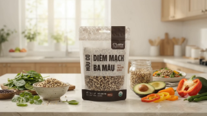 Hạt Diêm mạch hữu cơ 3 màu (Orgnaic Tricolor Quinoa) - CLaVie - 200g