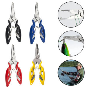 1 PC Fishing Lure Plier กรรไกรมัลติฟังก์ชั่ตัดเส้น Uncoupling ตะขอปลาเปิดขดลวดเครื่องมือตกปลากลางแจ้ง Plier