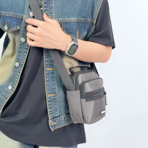 MENSPE Men Bag Fashion Shoulder Bag Cross Body Bag Casual Handbag Multiple Pocket Design Large Capacity Waterproof Lightweight Casual Sport Street Bag