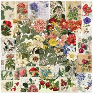 Retro Floral Series Waterproof PET Stickers for Decoration Laptop Tablet Guitar Glass Ceramic DIY Scrapbooking Mobile Phone Case Stationery