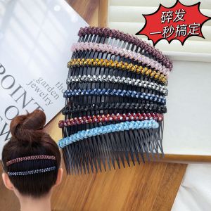 เครื่องมือจัดระเบียบผม กระดุมหน้า คลิปผม ตกแต่งผม ป้องกันการลื่น แปรงผม ที่จับผม ที่จับผมแบบติดผม ของตกแต่งผม สำหรับผู้หญิง