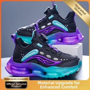 New Autumn and Spring Mid-Large Child Running Shoes Waterproof Leather Surface