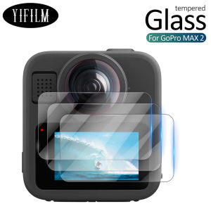 HD Clear Tempered Glass for GoPro MAX 2 Screen Protector 9H Hardness 8K Ultra Anti-Scratch Protective Glass Camera Accessories