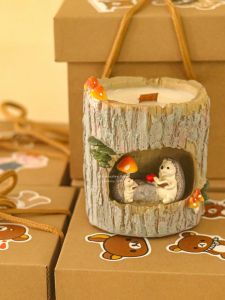 Handmade Birthday Gift Candle Atmosphere Frog Figure Ornament Scented Wax Cylinder Home Decor Bed Room Essential Oil Diffuser