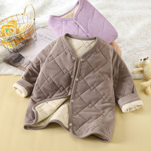 Thickened Cotton Padded Jacket School Uniform Inner Wear Childrens Warm Clothes Set for Primary School Boys And Girls