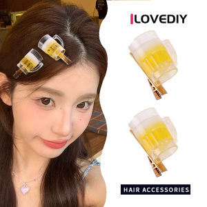 [ILOVEDIY] Funny and Funny Beer Hairpins Fashionable and Creative Cute Hair Accessories