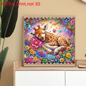 other | 2d/flat 1 Piece of Diamond Painting Frameless Painting animal Pattern canvas Material mosaic art home wall Decoration