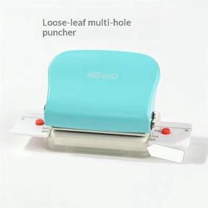 New Kw-Trio 6 Hole Hole Puncher 6mm Round Holes Suitable For A4 A5 And B5 Loose Leaf Notebooks Binding Paper