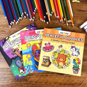 BEAR TALE Coloring Book Adult Decompression Coloring Book Adult Color Book 48 PageS