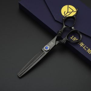 440C High-Quality Stainless Steel Full-Size Hair Scissors Featuring Dragon Brick Stone Bearing Design. Handcrafted for Barbers