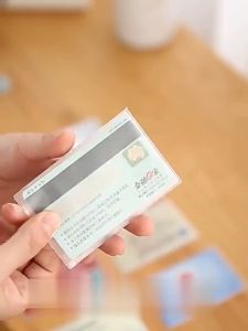 BabyShop-C1203 Plastik Pelindung Kartu ATM SIM KTP Transparan Sampul Cover Anti Gores / Pelindung