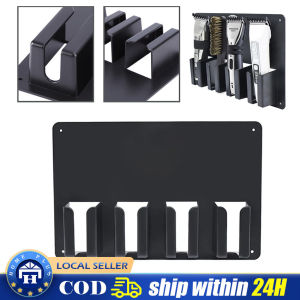 【Local delivery】 Wall-mounted Barbershop Accessory Electric Hair Cutter Stand Barber Station Hair Trimmer Shaver Holder Storage Rack Resist Heat Hair Cutting Machine Stand