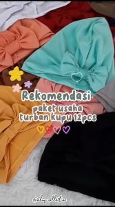 1 Set 12 Pcs Turban Kupu Random | Paket Usaha | Turban Bayi dan anak