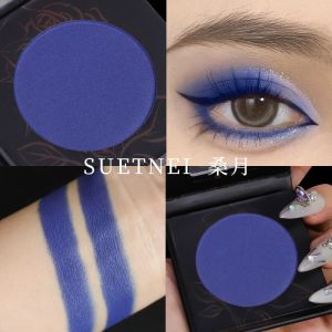Suetic Single Color Pearl Eyeshadow Easy to Apply Long Lasting Waterproof Stage Performance Makeup Black Color Eye Shadow