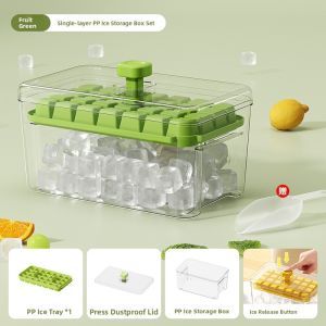DeMing | Ice Making Mold Ice Pressing Tray Home Use Food Grade Ice Storage Box