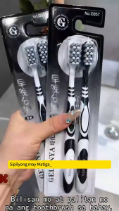 Medium hard bristle toothbrush foradults high-grade spiral brush to remove smokestains and tartar