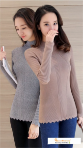 Áo len nữ dài tay dáng ôm GLA230 Cuocsongvang