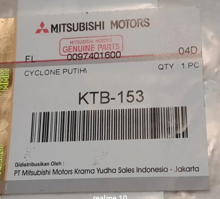 Sticker Cyclone L300 Sticker Stiker Label CYCLONE Warna Putih Mitsubishi L300 Original KTB ...