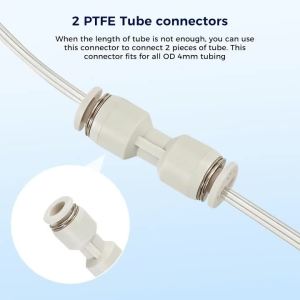 Upgraded Low-Resistance Star Shaped Materials PTFE Tube4mm OD Teflonto Ultra-Smooth Flow DIY 3D PrinterFor BambuLab AMS