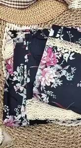 Mukenah dewasa motif bunga sakura terbaru mukenah lebaran 2025 Mukena Dewasa Jumbo Murah