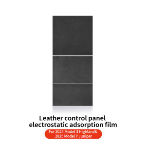 YZ Center Console Panel Sticker For Tesla Model 3 Y Juniper Highland Electrostatic Adsorption Sticker Suede Film Car Accessories