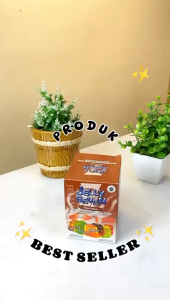 Jelly Seven Rasa Buah / Bubuk Agar Agar Puding - Tanpa Perisa Isi 12pcs Kemasan Sachet