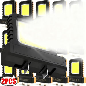 2Pcs LED Work Light Outdoor Construction Lamps Adjustable Plug Design Long-Lasting Light for Car Repair Camping Fishing Tools