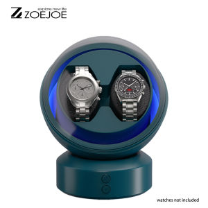 ZOEJOE Single Slot 2 Slots Watch Winder Quiet Motor Transparent Cover Storage Watch Boxes Birthday Gifts For Men Women