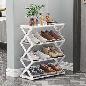 4 Tiers Shoes Rack Rak Kasut Murah Shoe Shelf Indoor Outdoor Shoes Storage Organizer Simple Multi-Layers Space Saving
