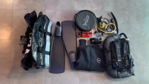 New Gear Bag 2023: กระเป๋าใส่อุปกรณ์ดำน้ำต่างๆ กระเป๋าอเนกประสงค์ กันน้ำ ใบใหญ่ สำหรับการส่ง 108L