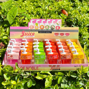 24PCS น่ารักกล่องน้ําลิปกลอสชุด Fruity CLEAR Watery Moisturizing Lip GLOSS Liquid ลิปสติก LIPS เครื่องสําอาง
