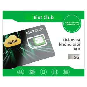 Thẻ eSIM EIOTCLUB Dành Cho Du Lịch & Kinh Doanh Tải Xuống Không Giới Hạn 1GB Dữ Liệu EU 100MB Dữ Liệu Toàn Cầu Cài Đặt Sẵn 5G/4G Thẻ eSIM Vật Lý