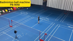 PUSUN PB-MINI Automatic Badminton Ball Machine Máy tập bóng cầu lông với điều khiển từ xa APP