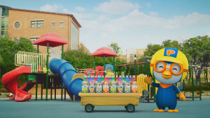 [Bundle of 6 12 18 24] PALDO Pororo Drink MIX & MATCH 235ml |  Apple Peach Blueberry Strawberry Milk | Kids Drink