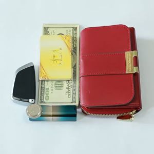 กระเป๋าสตางค์ ใบสั้น สามารถพับได้ สไตล์เกาหลี สําหรับผู้หญิง QB-5462