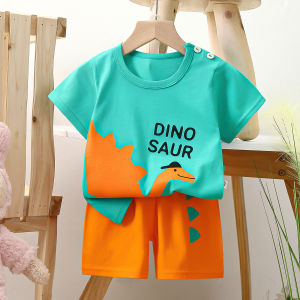 Tagkita | Bộ Quần Áo Tay Ngắn Bằng Cotton Cho Trẻ Em