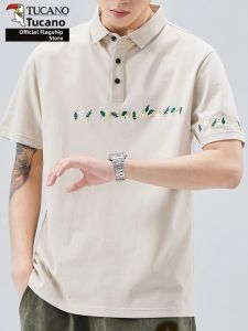 TUCANO | Embroidered Mens Polo Shirt Short Sleeve Casual Loose