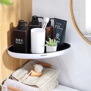 [HCM] Kệ Góc Tam Giác ECOCO Đựng Đồ Nhà Tắm Nhà Bếp Dán Tường Không cần Khoan Vít ZA49