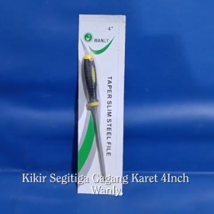 Kikir Segitiga Gagang Karet 4" 4In 4Inch WANLY