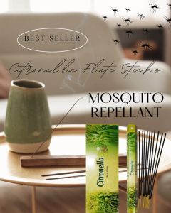 FLUTE Citronella Incense Sticks: Premium Quality Fragrant Mosquito Repellant