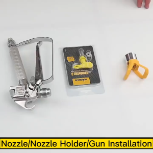 【จัดส่งฟรี】 ปืนฉีดน้ำ ปืนพ่นสีสุญญากาศแรงดันสูง พร้อมตัวป้องกันหัวฉีดสำหรับเครื่องพ่นสารเคมีปั๊ม(517 Model )High Pressure Vacuum Paint Spray Gun with Nozzle Protector for Pump Sprayer