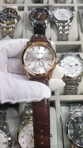 SUNLIFEX Jam Tangan Pria Tanggal Display Bercahaya Tali Kulit Keren Gaya Jam Tangan Cowok Free Box