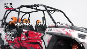 2PCS UTV Grab Handle Fit 1.5-2 inch Roll/ Pro-fit Bar Heavy Duty Grips Compatible with Polaris RZR Ranger for Can Am X3 Defender
