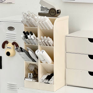 Hộp Đựng Bút Dung Tích Lớn Kiểu Xếp Nghiêng Đa Năng Sáng Tạo Cho Văn Phòng Và Học Sinh Hộp Đựng Đồ Dùng Văn Phòng Phẩm Bằng Nhựa Hình Vuông