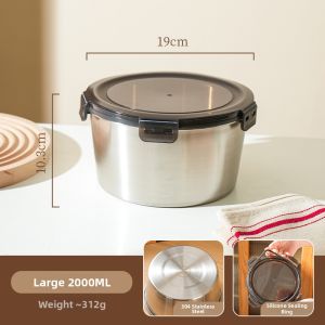 SHELI | Sealable Leak-Proof Food Storage Box 304 Stainless Steel