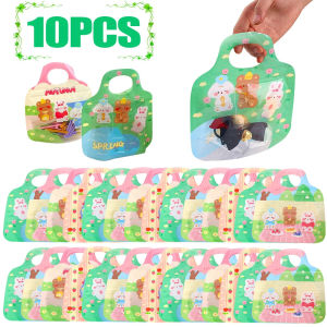 Cookie Candy Plastic Zipper Bags Gift Snack Packaging Pouch Self Adhesive Jewelry Storage Bags Home Birthday Party Supplies