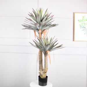 Cây phát tài núi giả - cao 150cm - gồm 2 nhánh - Cây giả hoa lụa Decor trang trí nhà cửa