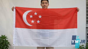 NDP Big SG Flag🚩144*96cm Singapore Flag Double Spray Banner Flag For Balcony Room decor 61th National Day Decoration
