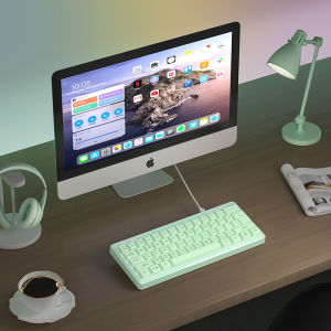 Micropack Michael Parker Wired Keyboard Girl Good-looking Luminous Portable Mechanical Feeling Computer Notes