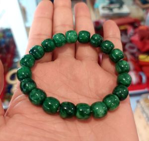 Vòng Tay đá cam thạch Xanh lá sang trọng quý phái dành cho nam nữ